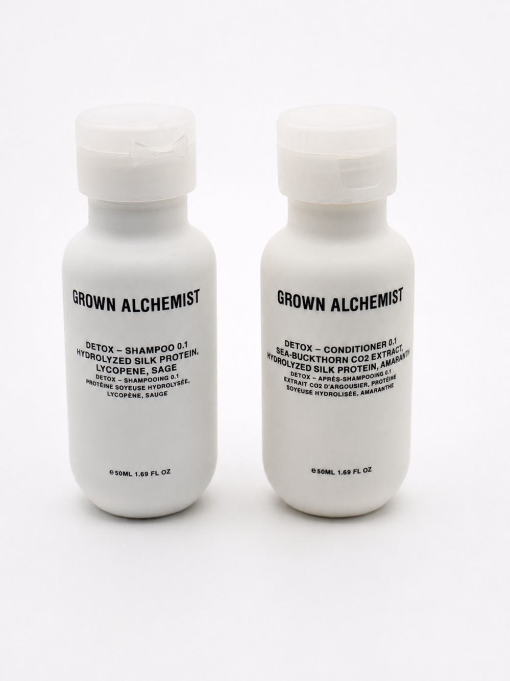 Grown Alchemist Detox Shampoo & Conditioner Travel-Size Set New